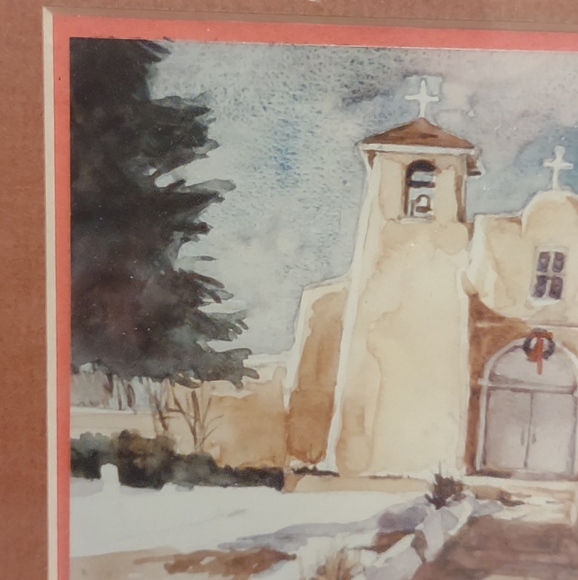 Small Barbara George Cain Signed Framed Print 7.5" x 9.5" - Picture 4 of 8